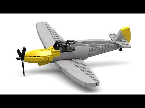 Lego WWII Messerschmitt BF-109 (Updated Version) Airplane Instructions + Parts List
