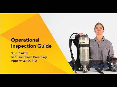 Inspection procedure for your Scott ACSi SCBA