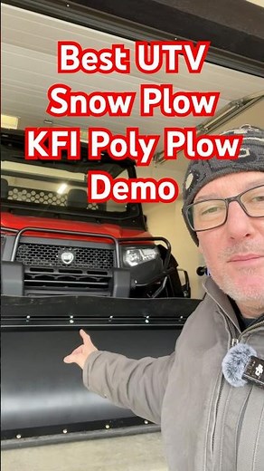 Best UTV Snow Plow.- KFI Poly Pro Demo and setup. #kfi #kioti #snowplow #winter #diy #utv #snow