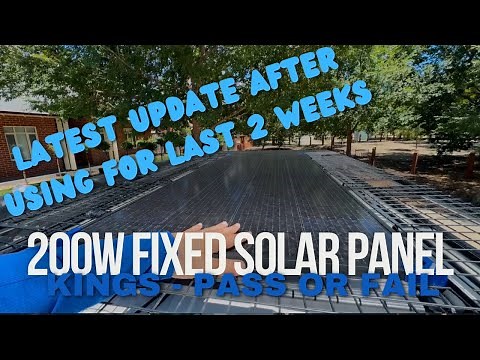 KINGS 200W SOLAR PANEL UPDATE - PASS OR FAIL