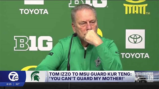 Tom Izzo to Michigan State guard Kur Teng: 'You can't guard my mother!'
