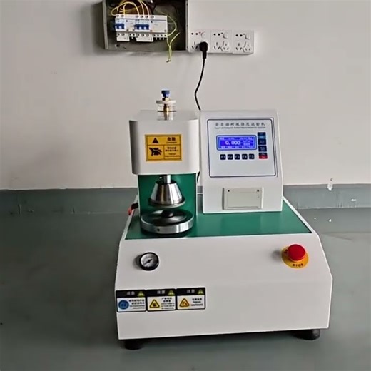 Automatic bursting strength testing machine for carton corrugated cardboard bursting strength tester