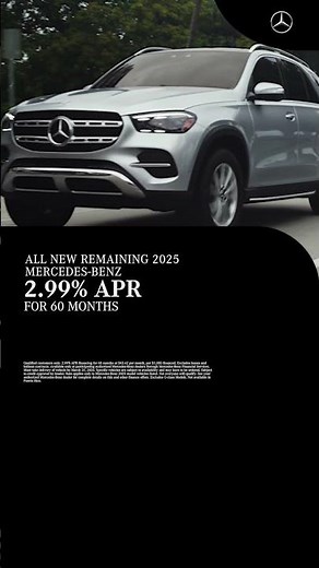 Drive A New Mercedes-Benz With 2.99% APR #luxurycar #mercedesbenz #luxury