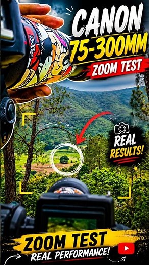 👉Canon 75-300mm Zoom Test | How Far Can It Really Zoom? #ytshorts #shorts