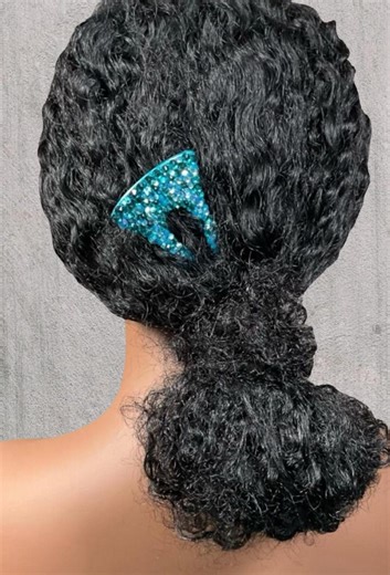 Teal Blue Rhinestone Hair Comb: Vintage Style Art Deco Hair Accessory - Etsy