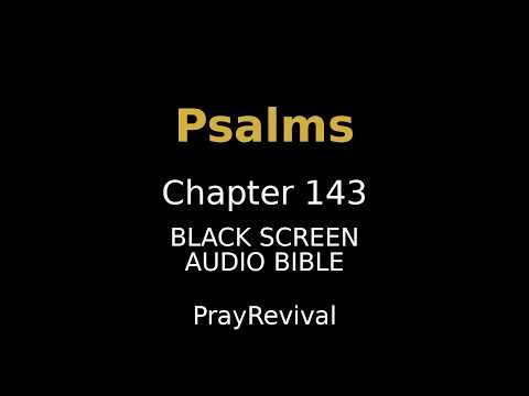 Psalm 143 | Old Testament | Audio Bible | WEB
