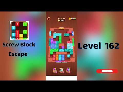Screw Block Escape Level 162 Walkthrough | Solve It Fast! 🧩