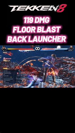 Tekken 8 - Jin 119 DMG BACK LAUNCHER- #jinkazama #tekken8 #shorts #gaming #fyp #viral #games