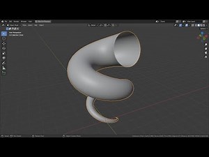 Blender Tutorial - Spiral mesh with Geometry Nodes