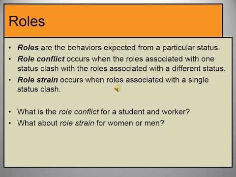 Role Strain and Role Conflict