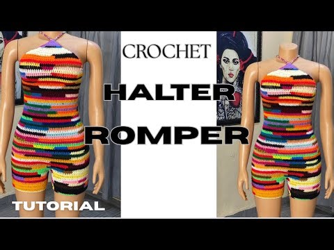 HOW TO CROCHET CUTE ROMPER/ beginners friendly tutorial