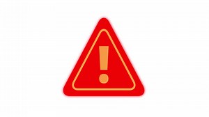 Download allert triangle warning sign animation for free