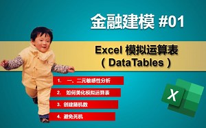 金融建模 01 | 详解模拟运算表（Data Table）的金融运用