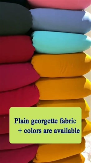 Plain georget fabric ....(mobile: 9625242165, 9205192165) DESIGNER FABRICS SINCE 1938