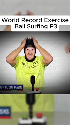 World Record Exercise Ball Surfing#fyp #dude #viral #trending | world record