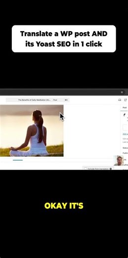Translate a WP post AND its Yoast SEO in 1 click