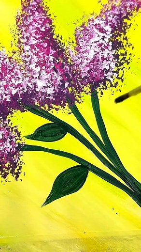 232K views · 2K reactions | Lilac and butterfly acrylic painting idea! 請 #flowers #spring #acrylicpainting #tutorial #beginner | Emily Seilhamer Art | Facebook