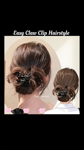 Easy Claw Clip Hairstyle 💝 Tutorial 💗 Fairy Hair Lab 💕