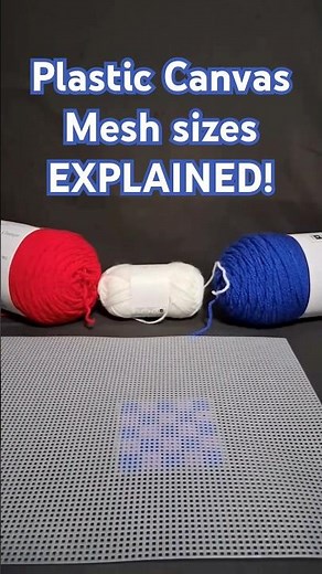 Differences in Plastic Canvas Mesh sizes EXPLAINED! #plasticcanvas