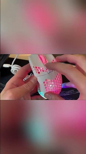 SOLAKAKA SM900 Wired Gaming Mouse with Honeycomb Shell 12800DPI 7 Programmable Buttons Custom macro