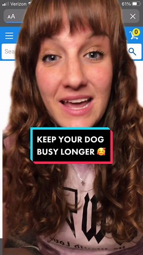 This hack will keep your dog busy for way longer! #doghack #keepdogbusy #hyperdog #crazydog #doghelp #traindog #dogtrainer #toyhack #puppyhack #fypシ