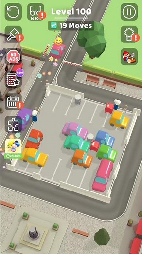 🚗 Parking Jam 3D Level 100 completed! Watch the crazy traffic puzzle get solved perfectly! 🔥