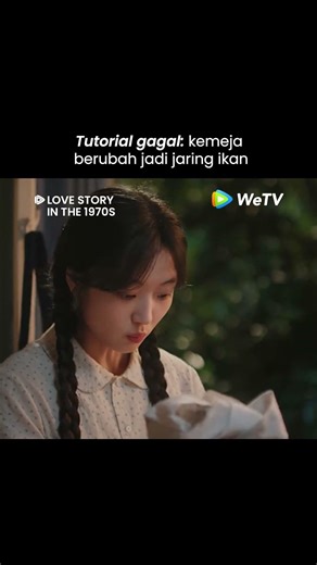 Semangat banget nyucinya sampe bolong lebar gitu😭 #LoveStoryInThe1970s #ChenFeiyu #SunQian