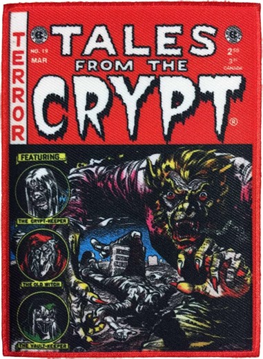 Amazon.com: EC Comics Tales from The Crypt Red Comic Cover Patch (英文版) : 服裝，鞋子和珠寶