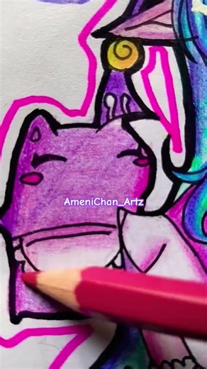 Drawing Yumemizuki Mizuki From Genshin Impact🩷💜🩵💚 #art #yumemizukimizuki#anime#genshinimpact