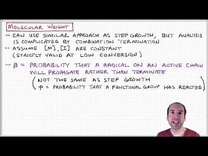 Introduction to Polymers - Lecture 6.8 - Free radical polymerization molecular weight, part 1