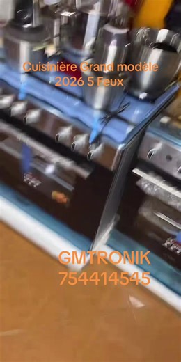 Cuisinière astech 5 feux 90x60 full options 100% Inox #tiktoklive #livehighlights#electromenager #astech#gmtronik