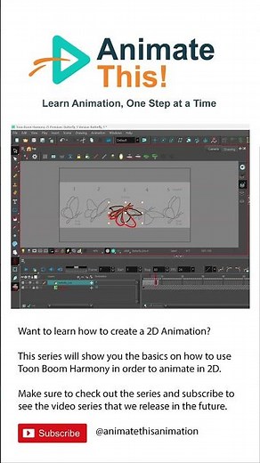 Introduction to 2D Animation in Toon Boom Harmony: Beginner Series