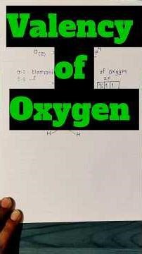 “Valency of Oxygen Made Super Easy 🔥” #chemistry #viral #viralshorts #shorts #trending #viralvideo