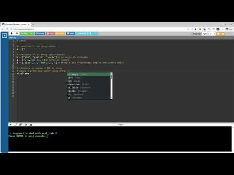 Informatica - Programmazione con Python (5): array