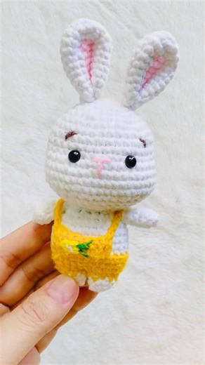 How to crochet Bunny. Rabbit . Móc bé thỏ dễ thương bằng len. Móc len con thỏ #crochet #handmade