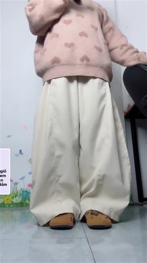 Quần ống cong form rộng Tuma, Quần cạp chun co giãn, Chất vải kaki thoáng mát
