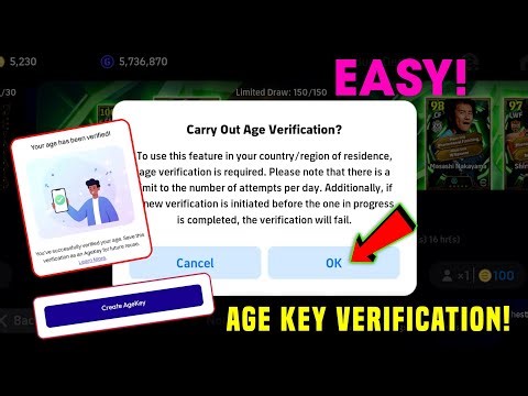 How to create AgeKey in Brazil Region in eFootball 2026 | How to CarryOut Age Verification eFootball
