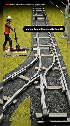 Smart Track Switching #engineering #trackswitch #steamengine #locomotive #train