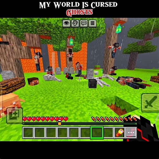 My Minecraft World is CURSED… 😨🌑 #shorts #viral #minecraft #horror