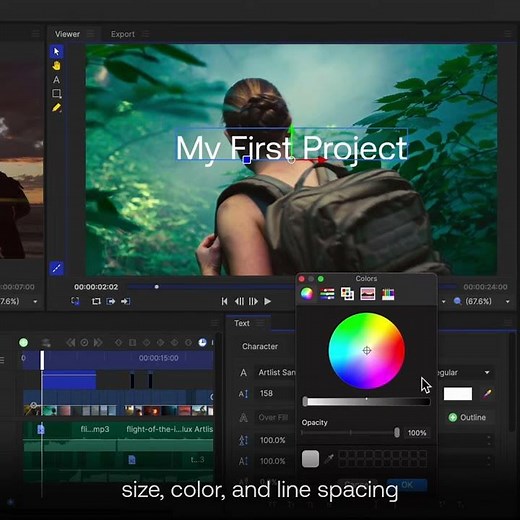 How to add Text in HitFilm | Editing Techniques