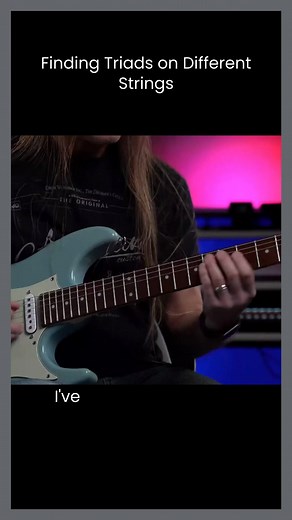 How to find triads on different strings #guitar #guitarlesson #stevestine #guitarzoom | Steve Stine Guitar