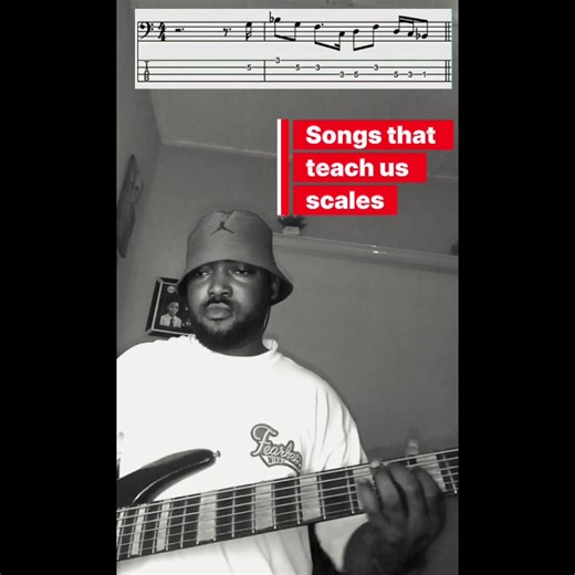 Songs that teach us minnor pentatonic #bass #bassfishing #bassline #bassist #fyp