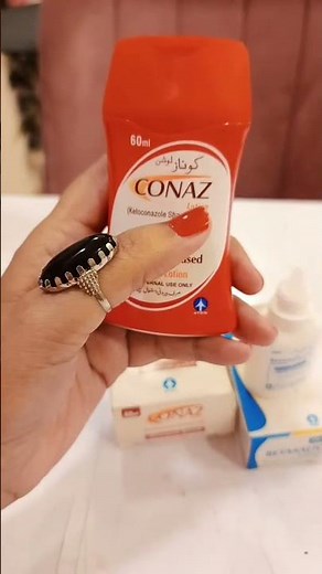 How to use conaz shampoo #dandruftreatment #conazshampoo