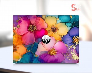 HP Laptop Sticker Custom Colorful Flower Design Vinyl Decal for Spectre Envy Pavilion Victus Omen Zbook Elite Probook Series - Etsy UK