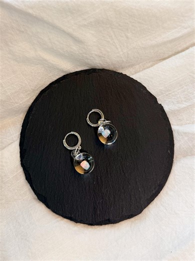 Handmade Glass Opal Bubble Earrings - Etsy