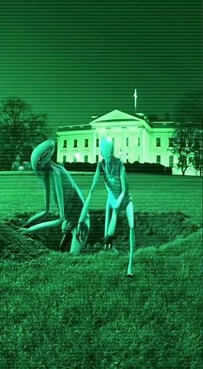 Caught Red-Handed! 🥊 Alien Destroys White House CCTV. #Classified #Punch
