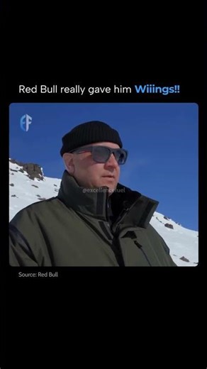 Red Bull really gave him Wiiings!!