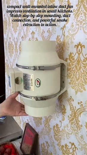 Compact Wall-Mounted Exhaust Fan Setup