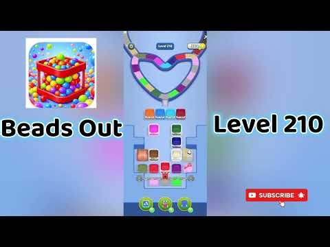 🎮 Beads Out Level 210 Walkthrough 🧩 | Tricky Bead Puzzle Solution | Mini Boss