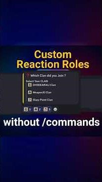 Create #Custom #reaction Role on #Discord server.